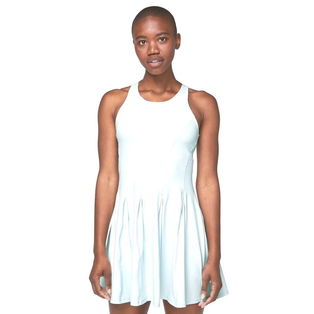 Lululemon Court Crush Dress White Tennis Golf Racerback Pleated Size 2